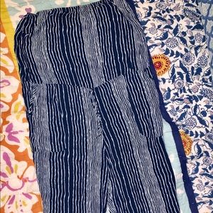 Blue and White Jumpsuit